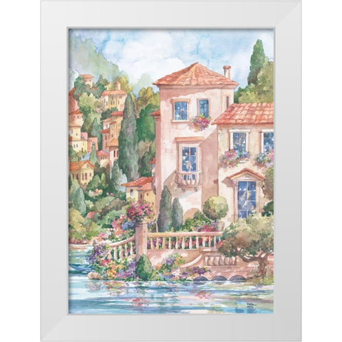 Naples II White Modern Wood Framed Art Print by Unknown