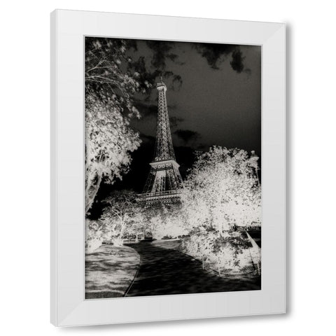 Tour Eiffel White Modern Wood Framed Art Print by Unknown
