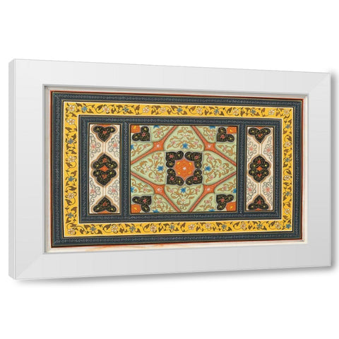 Magic Carpet I White Modern Wood Framed Art Print by Unknown