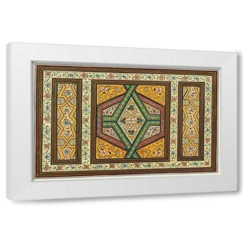 Magic Carpet II White Modern Wood Framed Art Print by Unknown