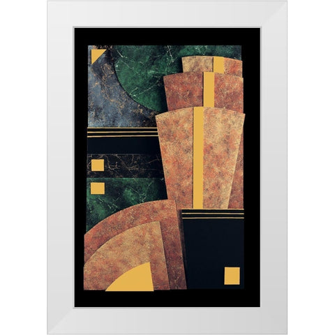 Abstract I White Modern Wood Framed Art Print by Unknown