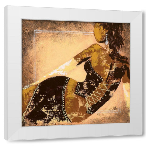 Sexy II White Modern Wood Framed Art Print by Johanna
