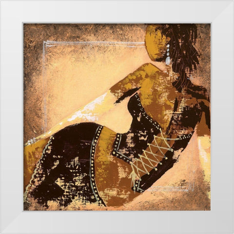 Sexy II White Modern Wood Framed Art Print by Johanna