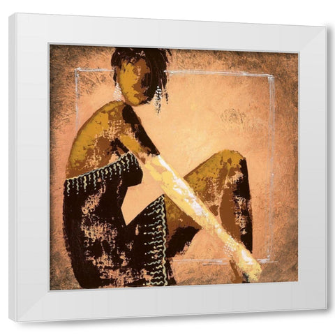 Sexy III White Modern Wood Framed Art Print by Johanna