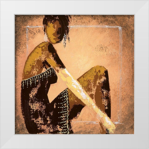 Sexy III White Modern Wood Framed Art Print by Johanna