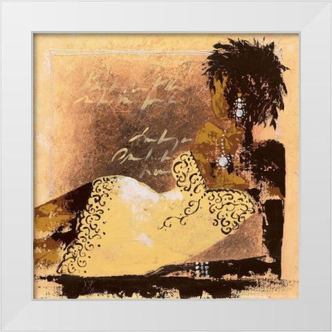 Sexy IV White Modern Wood Framed Art Print by Johanna