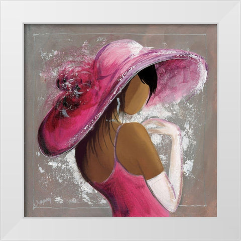 Tiffany White Modern Wood Framed Art Print by Johanna