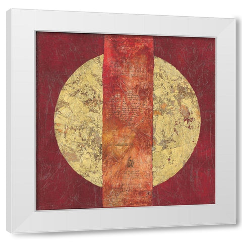 Le bateau de la mer rouge White Modern Wood Framed Art Print by Garrido, Jerome