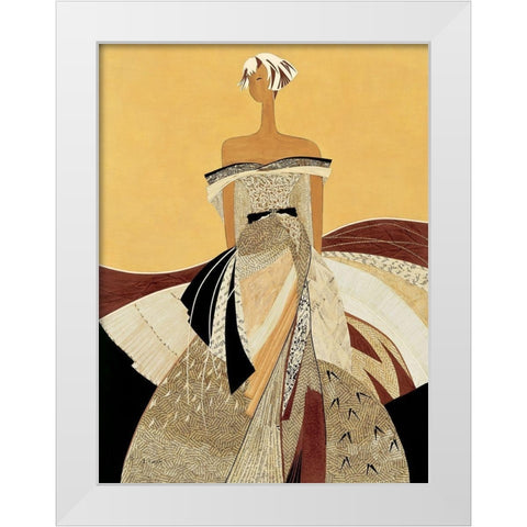 Lea White Modern Wood Framed Art Print by Loesch, Elisabeth
