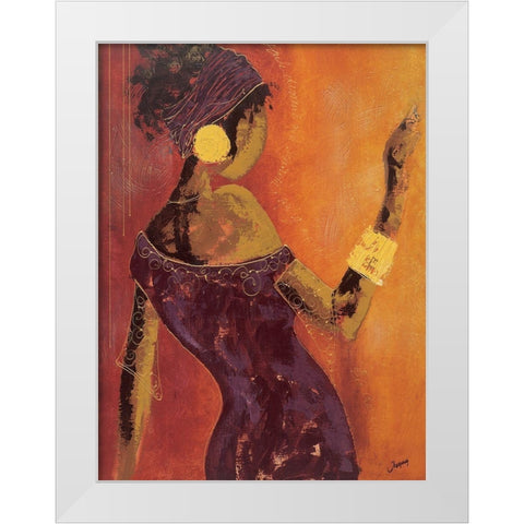 Le miroir I White Modern Wood Framed Art Print by Johanna