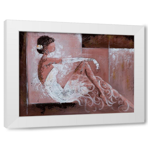 Romantique I White Modern Wood Framed Art Print by Johanna