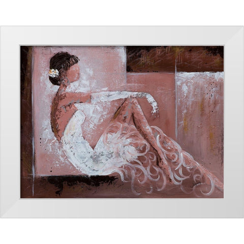 Romantique I White Modern Wood Framed Art Print by Johanna