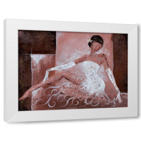 Romantique II White Modern Wood Framed Art Print by Johanna