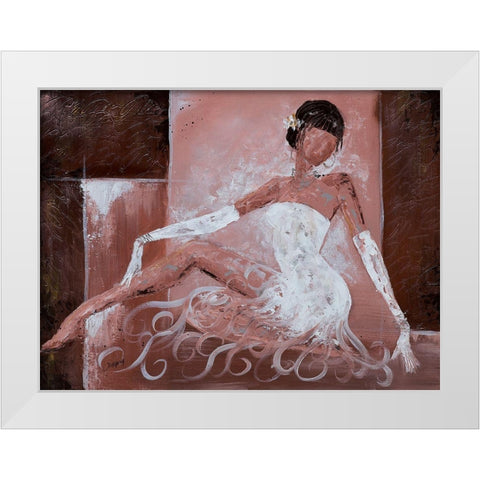 Romantique II White Modern Wood Framed Art Print by Johanna