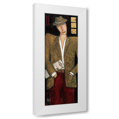 Liberation White Modern Wood Framed Art Print by Kuhn, Marie-Pierre