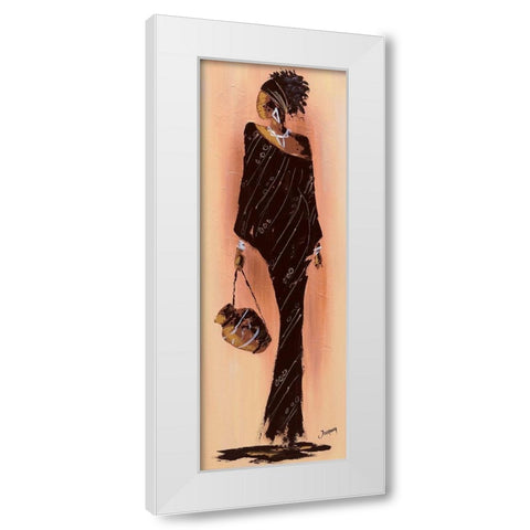 Bamako I White Modern Wood Framed Art Print by Johanna