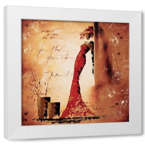 Charmeuses II White Modern Wood Framed Art Print by Johanna