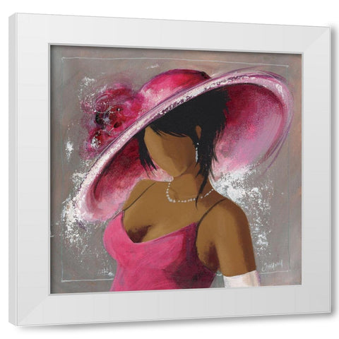 Stephanie White Modern Wood Framed Art Print by Johanna