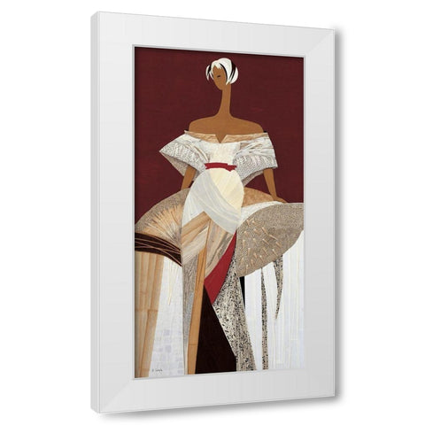 Diane White Modern Wood Framed Art Print by Loesch, Elisabeth