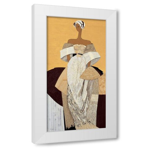 Angele White Modern Wood Framed Art Print by Loesch, Elisabeth