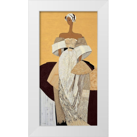 Angele White Modern Wood Framed Art Print by Loesch, Elisabeth