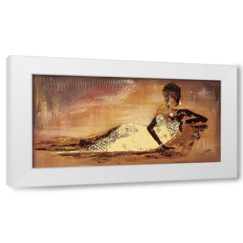Instant II White Modern Wood Framed Art Print by Johanna