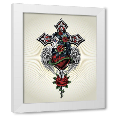 La Reine de mon cœur White Modern Wood Framed Art Print by Braun Studio