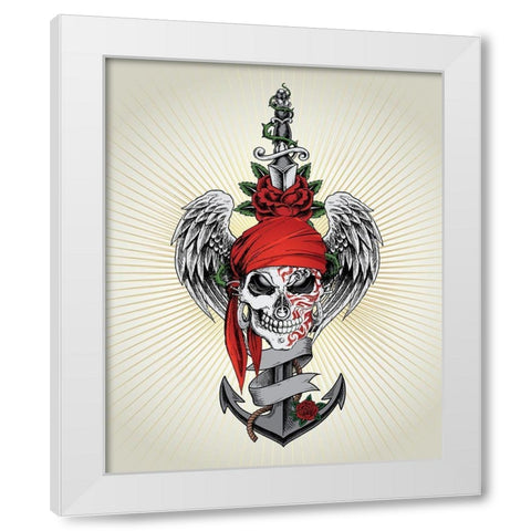 Pirate des Anges White Modern Wood Framed Art Print by Braun Studio