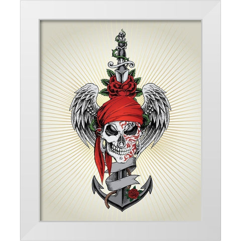 Pirate des Anges White Modern Wood Framed Art Print by Braun Studio