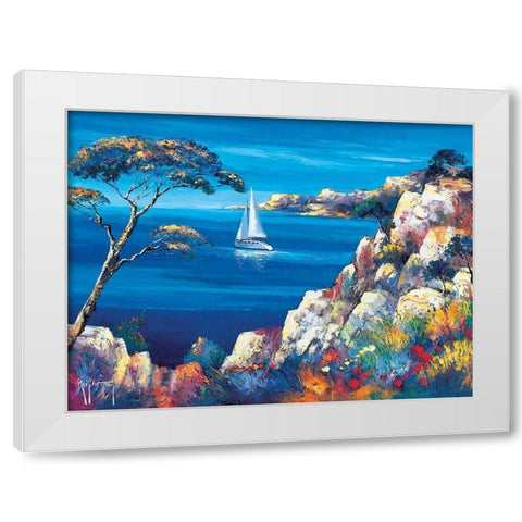 Le depart White Modern Wood Framed Art Print by Keiflin, Roger