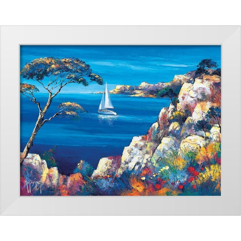Le depart White Modern Wood Framed Art Print by Keiflin, Roger