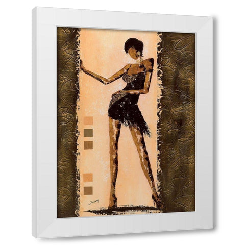 Audacieuse II White Modern Wood Framed Art Print by Johanna