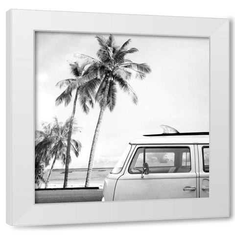 Braun Studio - California Van White Modern Wood Framed Art Print by Braun Studio