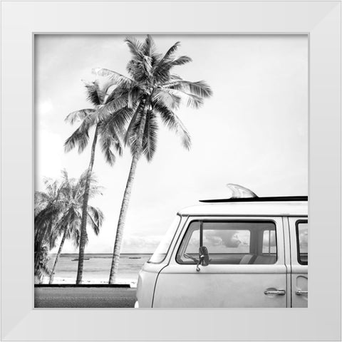 Braun Studio - California Van White Modern Wood Framed Art Print by Braun Studio