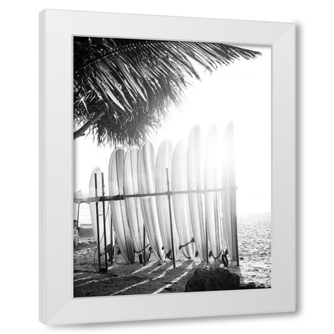 Braun Studio - Planches de surf White Modern Wood Framed Art Print by Braun Studio