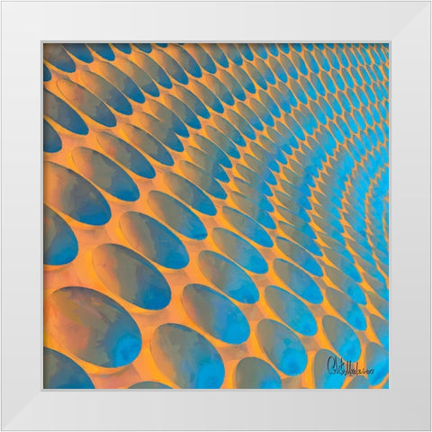 A Game with Abstract Shapes XXIV White Modern Wood Framed Art Print by Medeiros, Celito