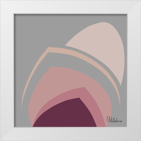 A Game with Abstract Shapes XXVII White Modern Wood Framed Art Print by Medeiros, Celito