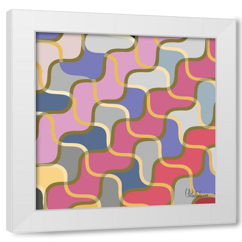 A Game with Abstract Shapes XXVIII White Modern Wood Framed Art Print by Medeiros, Celito