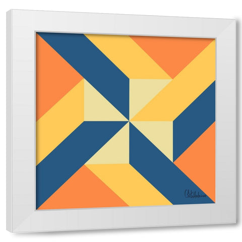 A Game with Abstract Shapes XXXI White Modern Wood Framed Art Print by Medeiros, Celito
