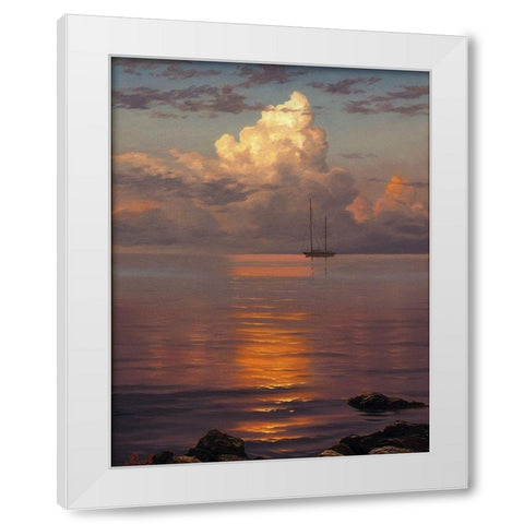 The Clouds White Modern Wood Framed Art Print by Adamov, Alexey