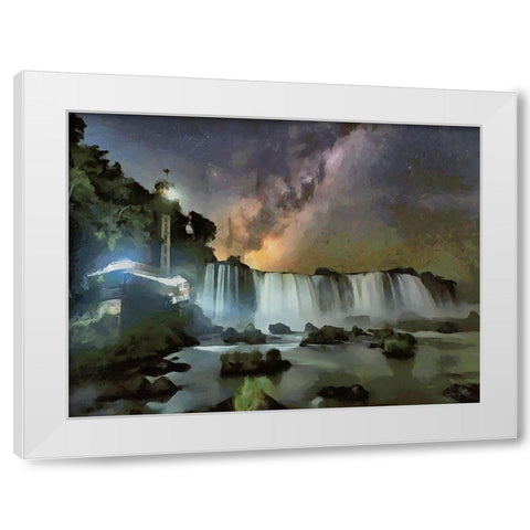 Milky Way I White Modern Wood Framed Art Print by Medeiros, Celito