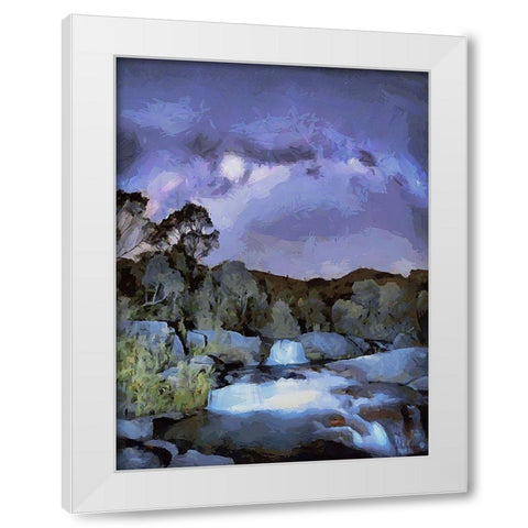 Milky Way II White Modern Wood Framed Art Print by Medeiros, Celito