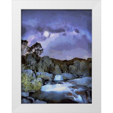 Milky Way II White Modern Wood Framed Art Print by Medeiros, Celito