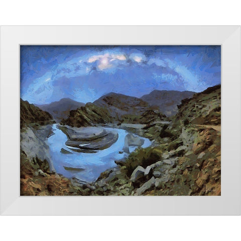 Milky Way VIII White Modern Wood Framed Art Print by Medeiros, Celito