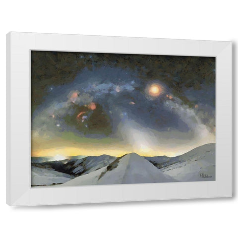 Milky Way XI White Modern Wood Framed Art Print by Medeiros, Celito