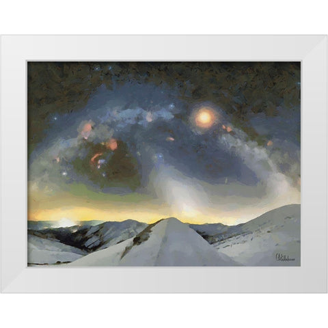 Milky Way XI White Modern Wood Framed Art Print by Medeiros, Celito