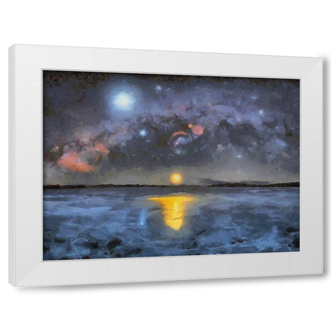 Milky Way XII White Modern Wood Framed Art Print by Medeiros, Celito