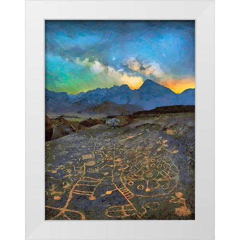 Milky Way XIII White Modern Wood Framed Art Print by Medeiros, Celito