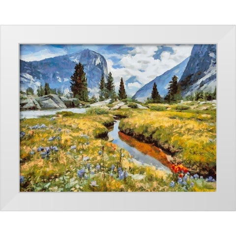 Yosemite NP1 White Modern Wood Framed Art Print by Medeiros, Celito