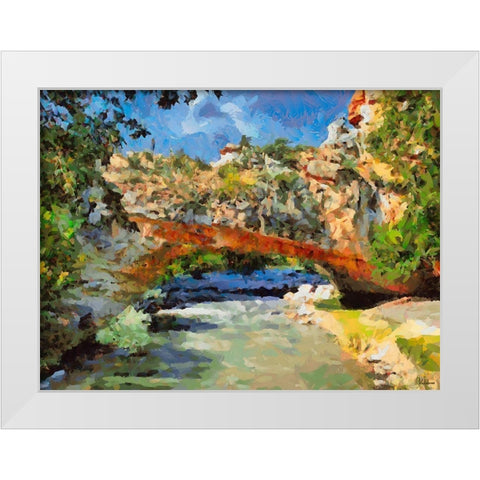 National Parks 1 White Modern Wood Framed Art Print by Medeiros, Celito